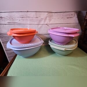 Tupperware Mixing Bowl Set - Pastel Colors-Vintage Revival